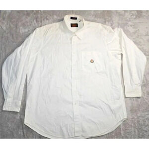 Vintage Chaps Ralph Lauren Button Up Shirt Mens 17.5 34/35 Casual Business